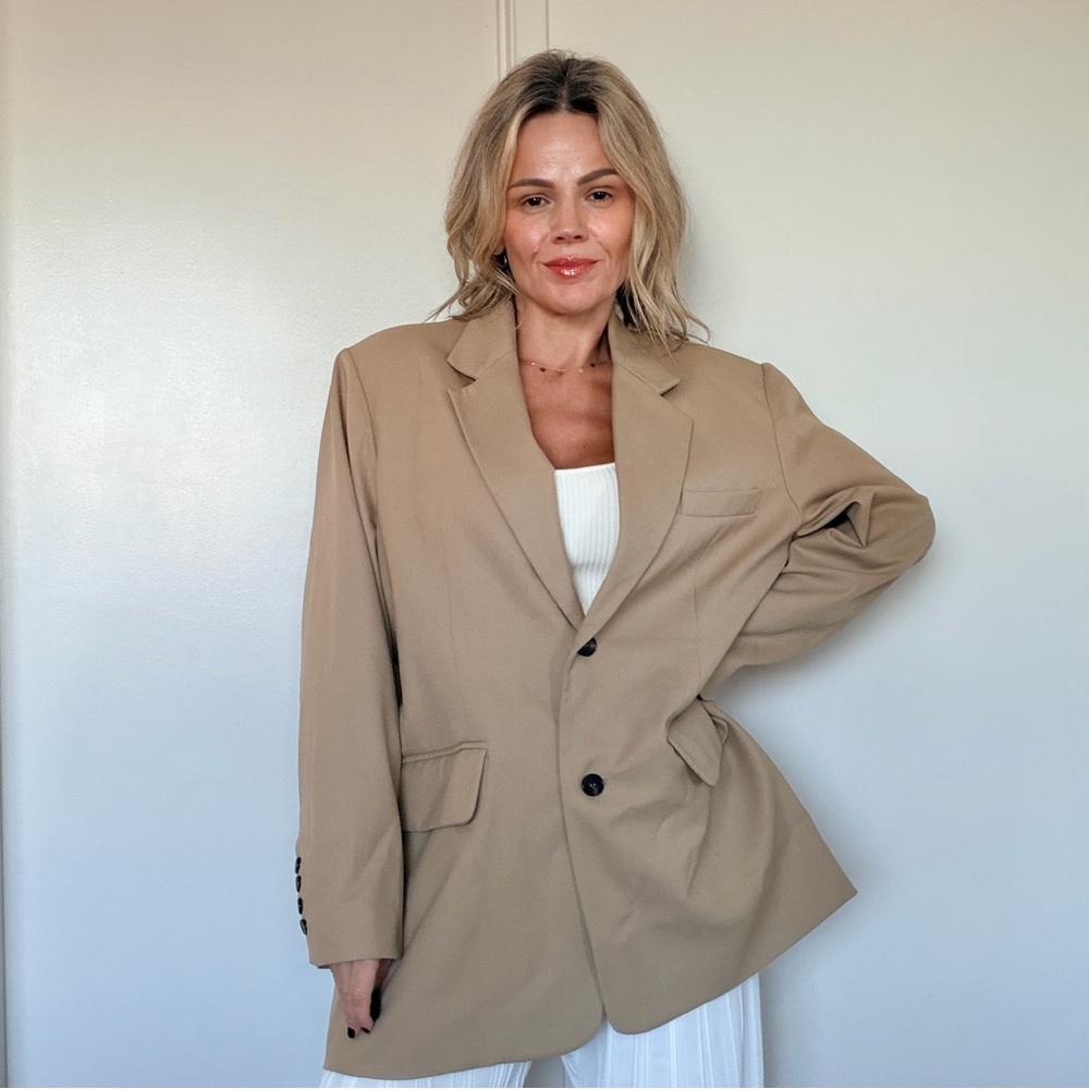 Almina Concept Oversized Double Button Blazer - Picture 6 of 16